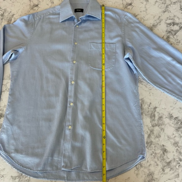 BOSS Light Blue Men's Shirt Sz 15 1/2 34-35 - Picture 6 of 10